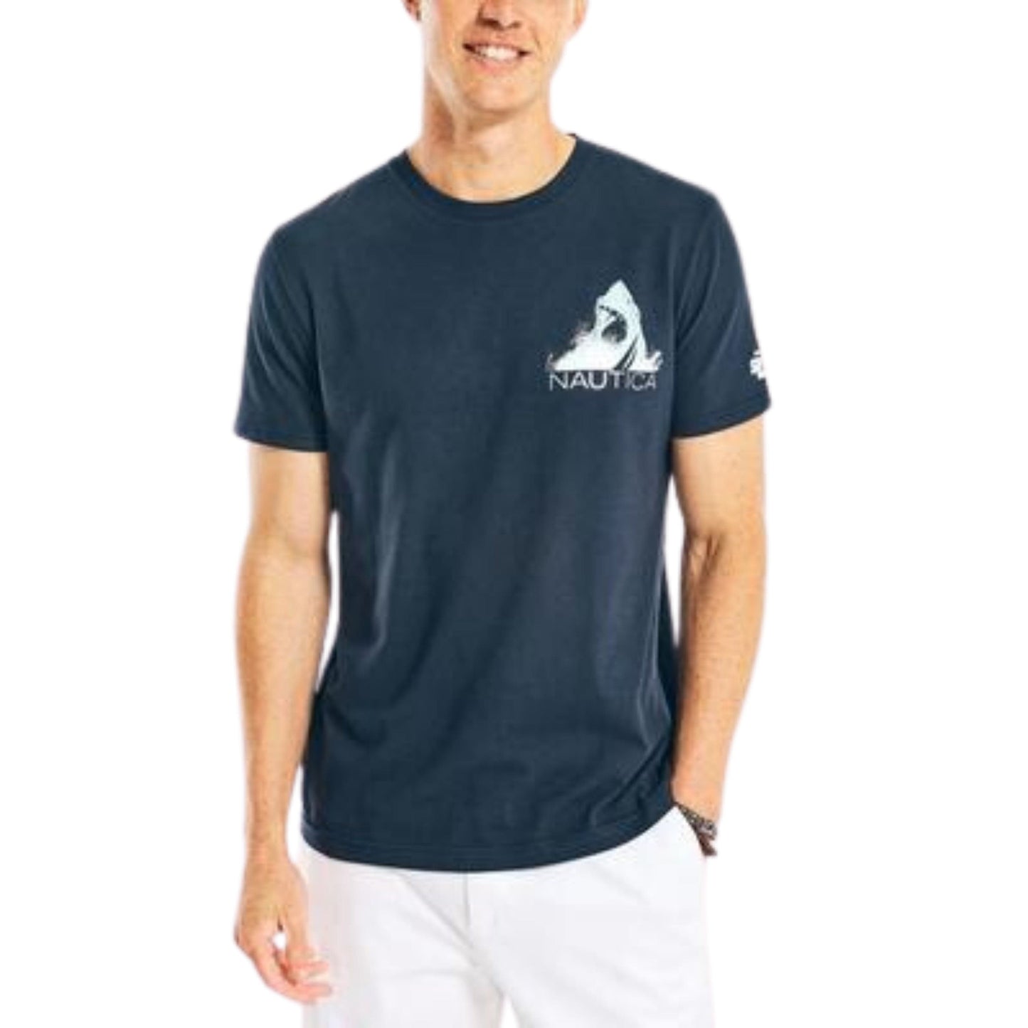NAUTICA Mens Tops L / Navy NAUTICA - Sustainably Crafted Graphic T-Shirt