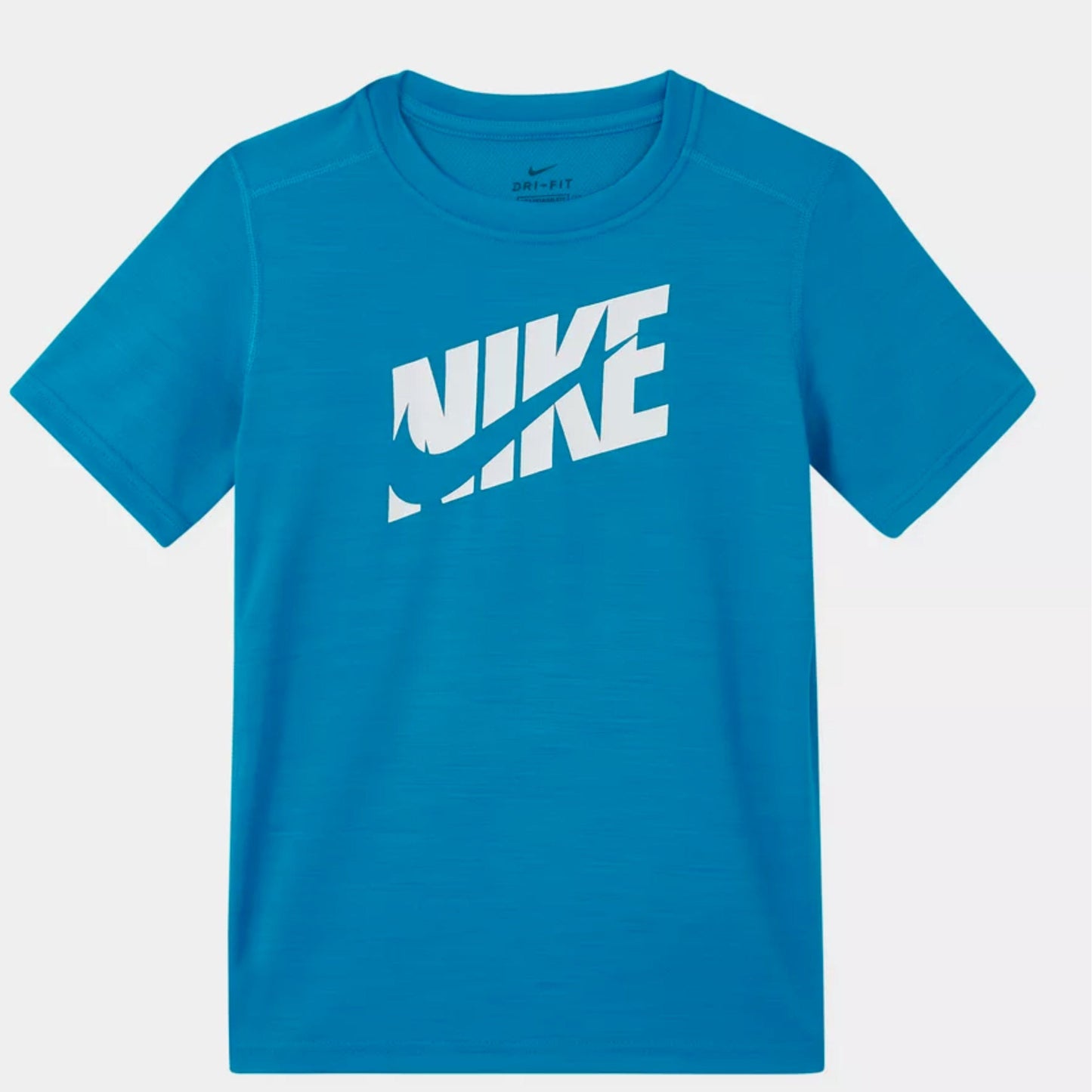 NIKE Boys Tops XS / Blue NIKE - Printed Logo Sold Color T-Shirt