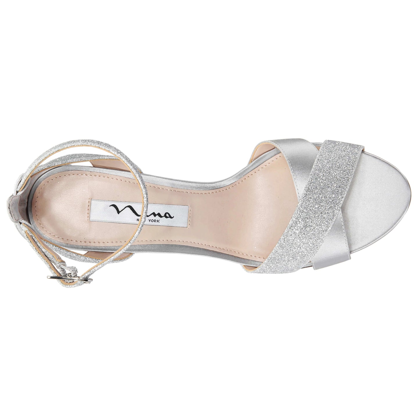 NINA Womens Shoes 40 / Silver NINA - Dust Glitter and Satin high heel sandals