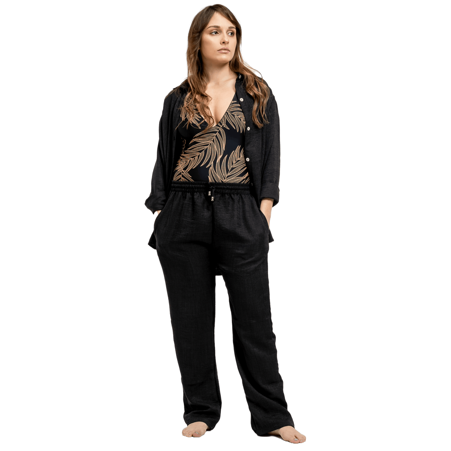 NINETY 60 NINETY Women Sets Black / S / Linen Ninety 60 Ninety - Kali Linen Set