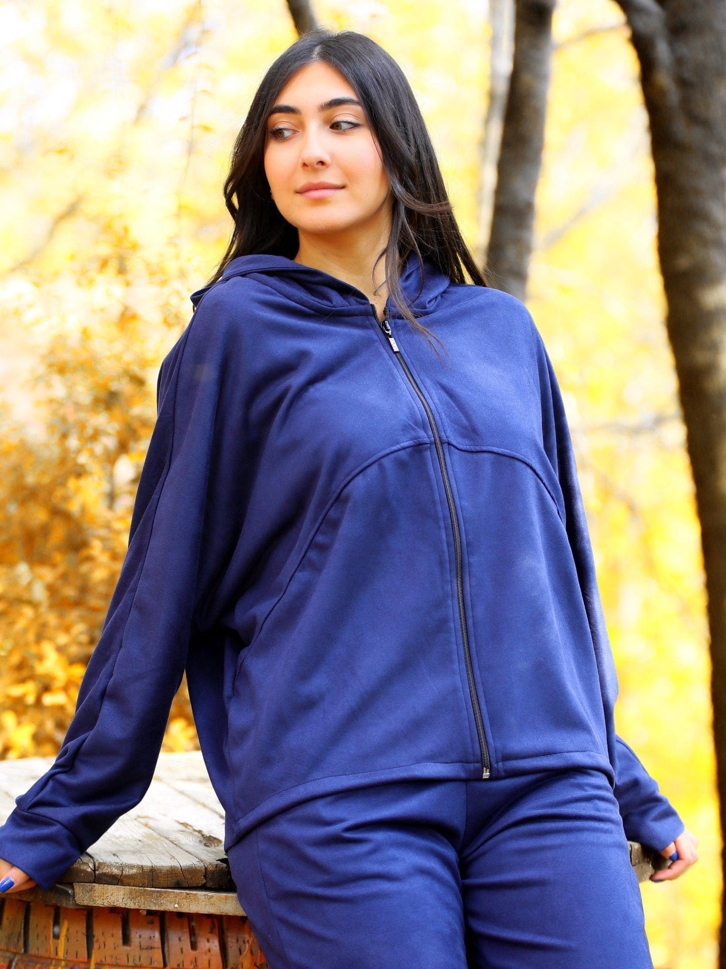 NINETY 60 NINETY Womens Jackets Navy / S Ninety 60 Ninety - Sude Jacket