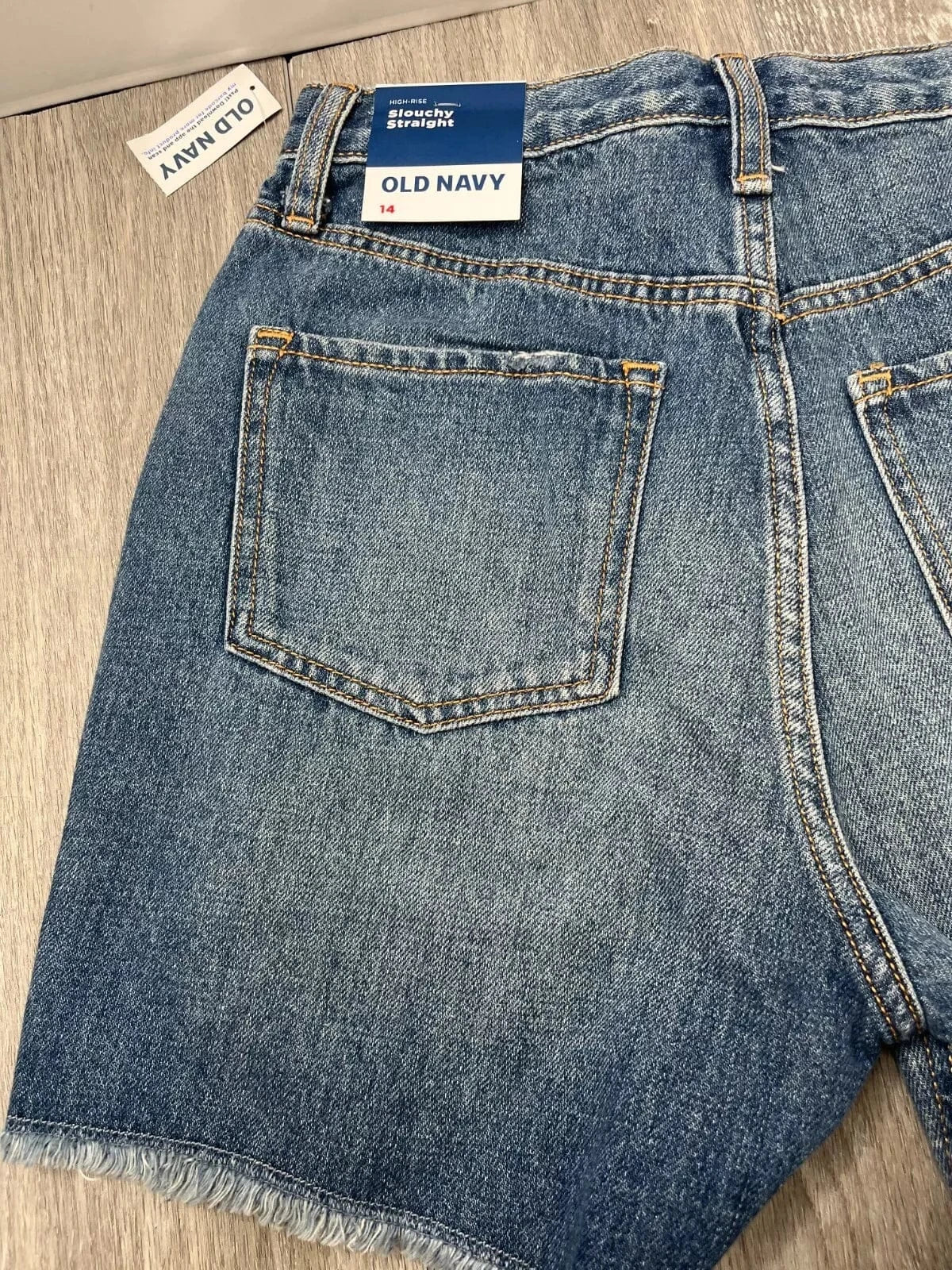 OLD NAVY Girls Bottoms OLD NAVY - Straight Adjustable Waist Jean Shorts