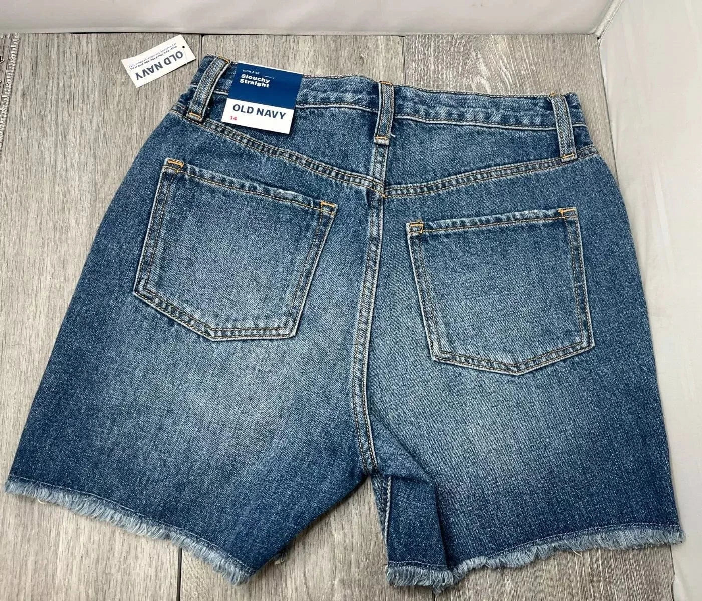 OLD NAVY Girls Bottoms OLD NAVY - Straight Adjustable Waist Jean Shorts