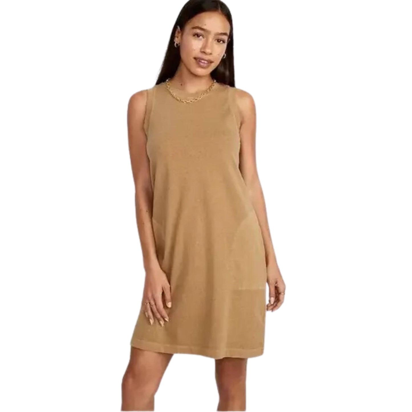 OLD NAVY Womens Dress XS / Brown OLD NAVY - Vintage A-line cotton dress