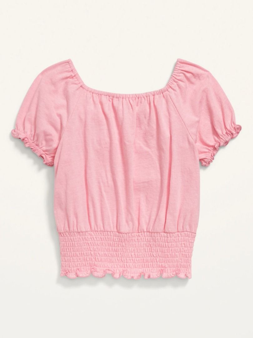 OLD NAVY - Puff-Sleeve Smocked Top