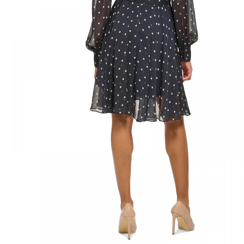 ORIGINAL Womens Dress Petite S / Multi-Color ORIGINAL - Knee Length Dress Long Sleeve