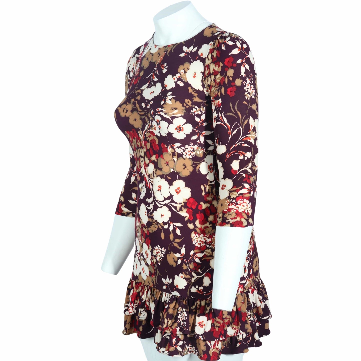 ORIGINAL Womens Dress S / Multi-Color ORIGINAL - Long Sleeve Round Neck Dress