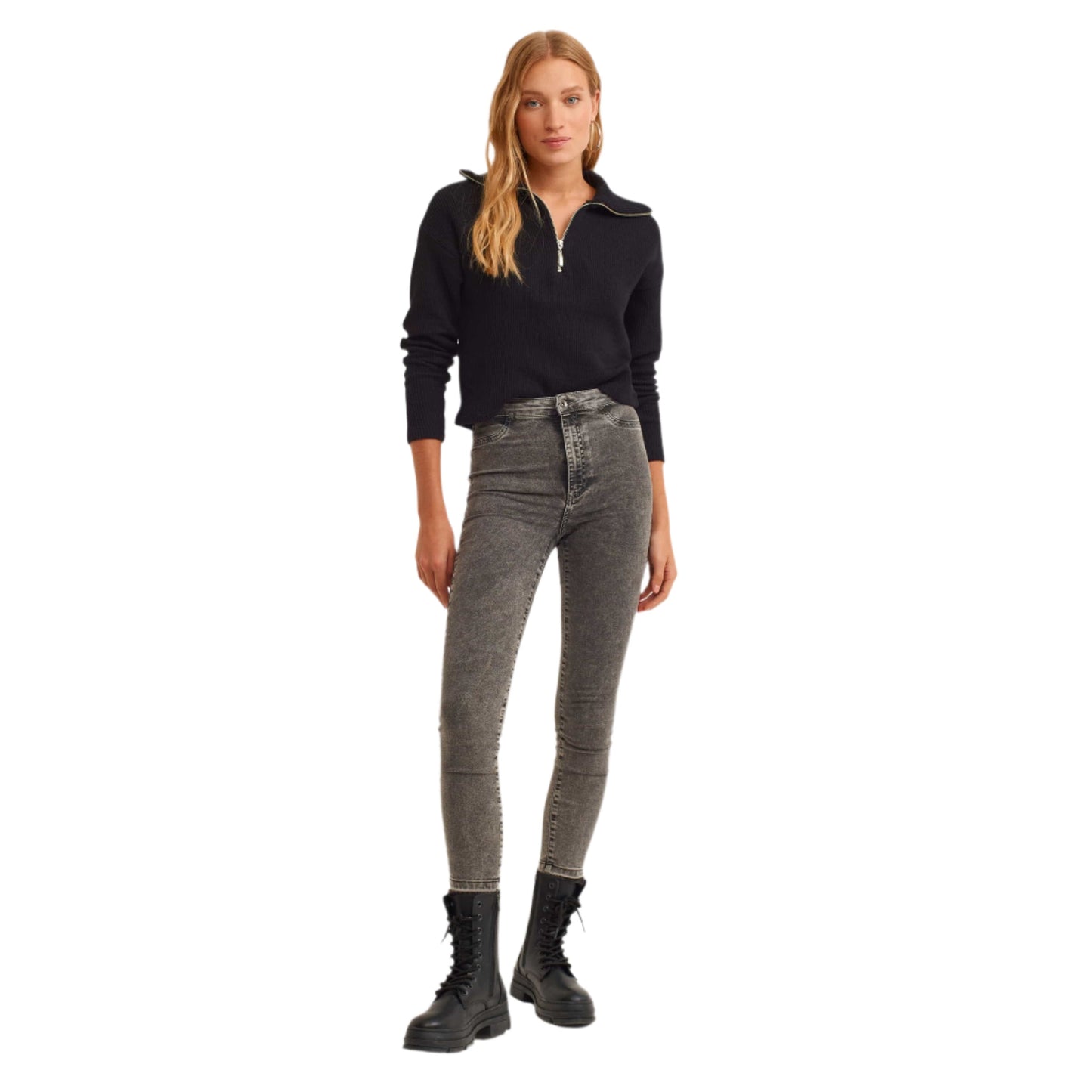 OXXO Womens Bottoms XXS / Grey / 26 OXXO - Casual Jegging Skinny Denim