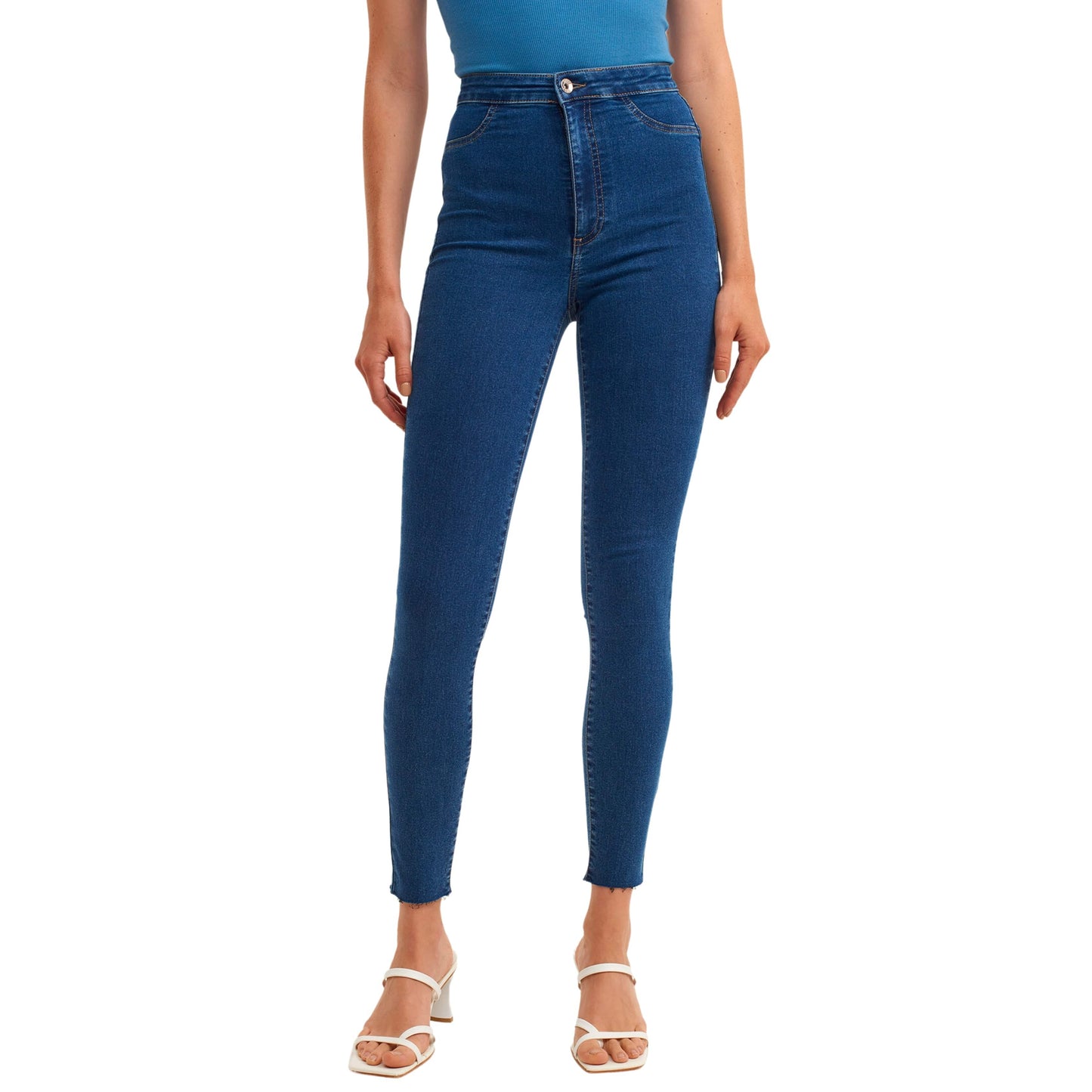 OXXO Womens Bottoms L / Blue / 30 OXXO - Casual Jegging Skinny Trousers