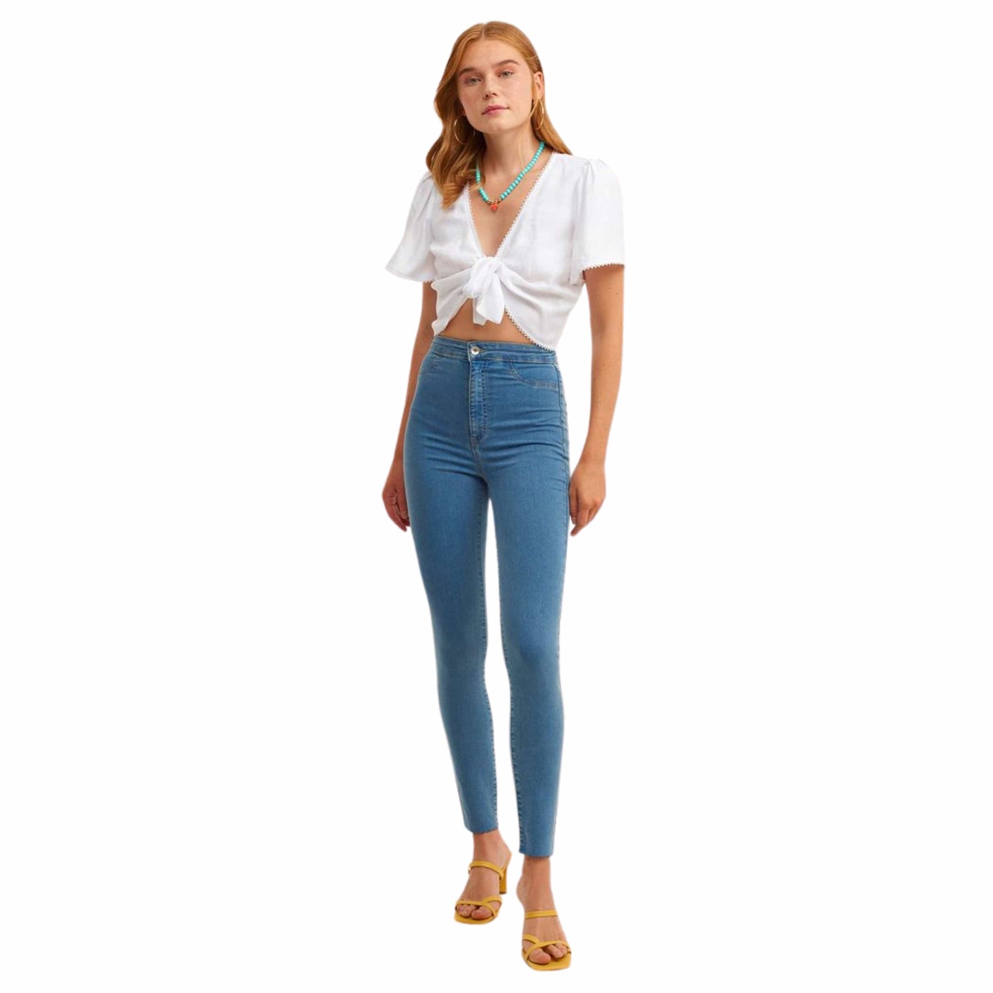 OXXO Womens Bottoms S / Light blue / 28 OXXO - Casual Jegging Skinny Trousers