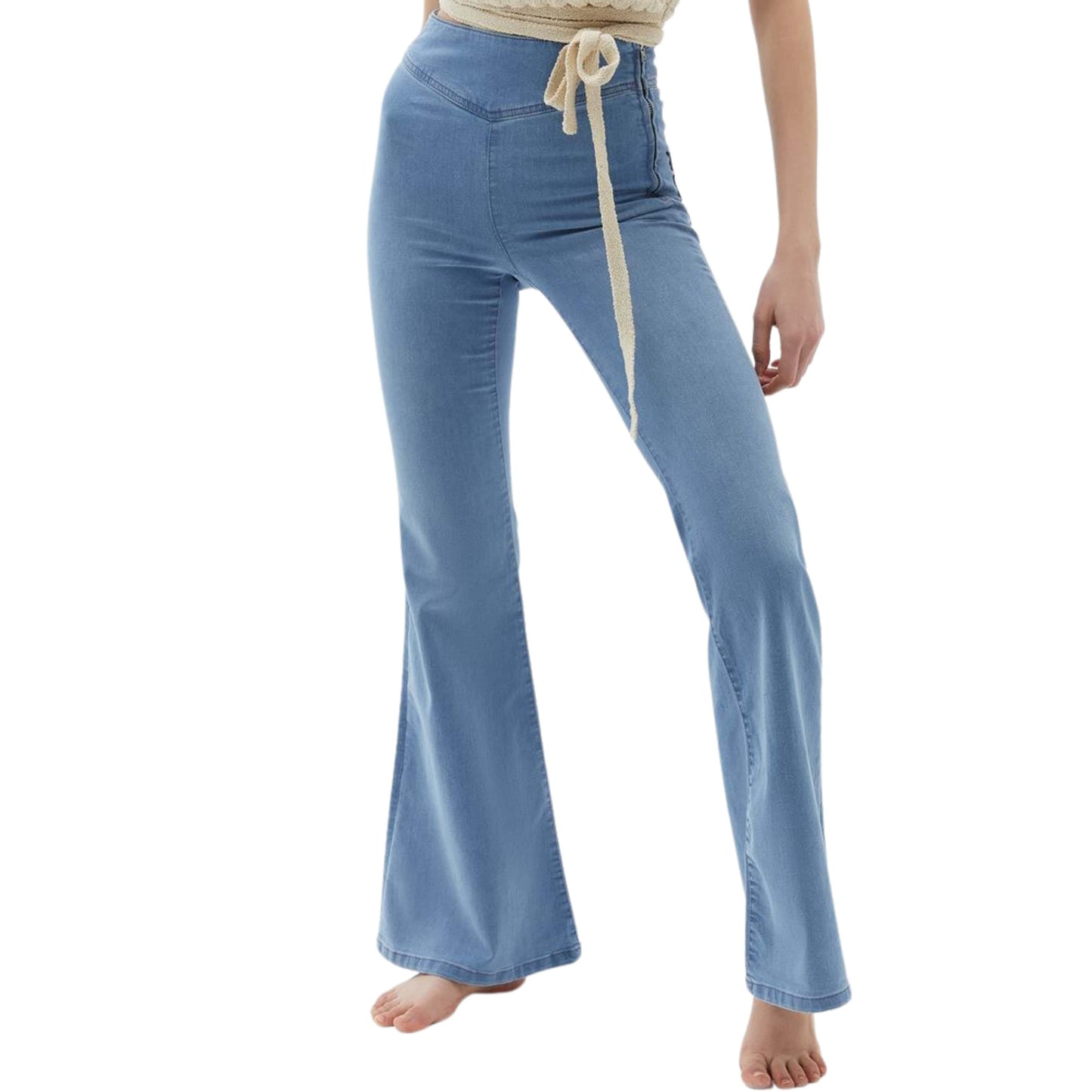 OXXO Womens Bottoms XXL / Blue / 34 OXXO - High Waist Flare Denim
