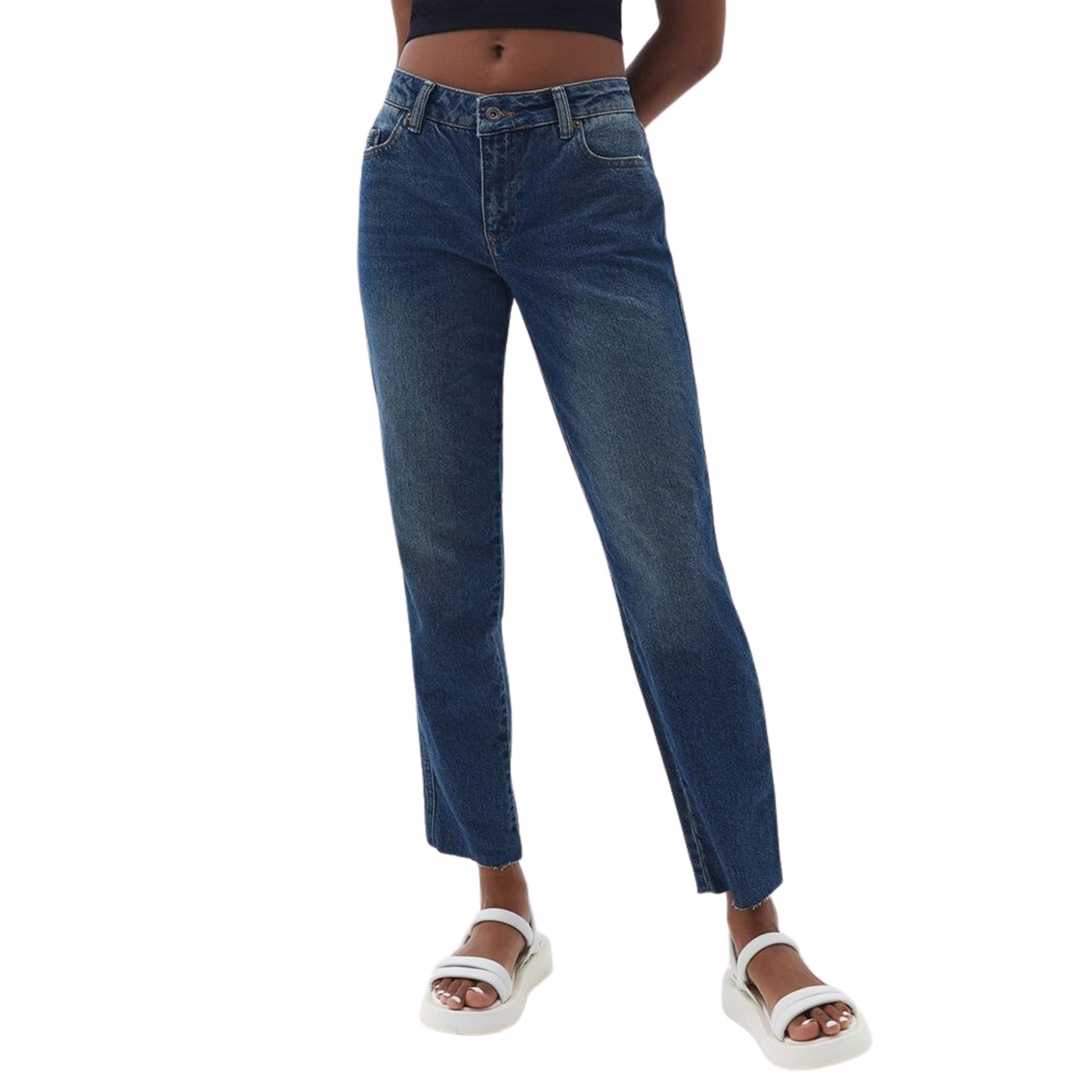OXXO Womens Bottoms S / Blue / 28 OXXO - Low Rise Slim Fit Pants