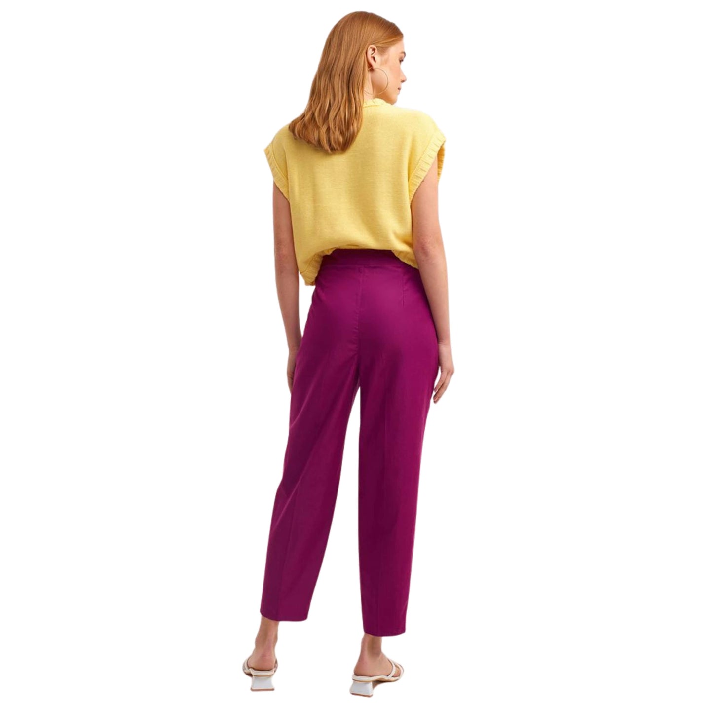 OXXO Womens Bottoms OXXO - Pocketed and Pleated Loose Pants