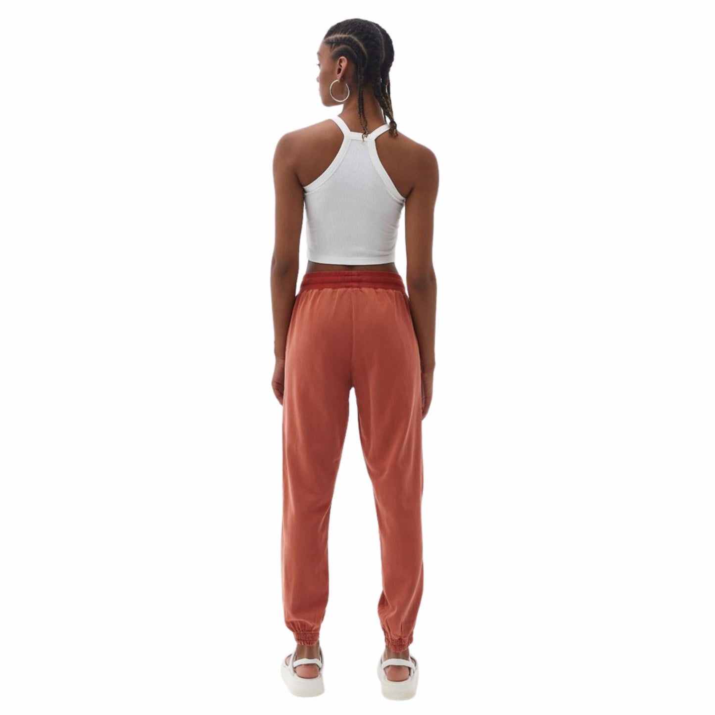 OXXO Womens Bottoms OXXO - Soft touch Detailed drawstring jogger pants