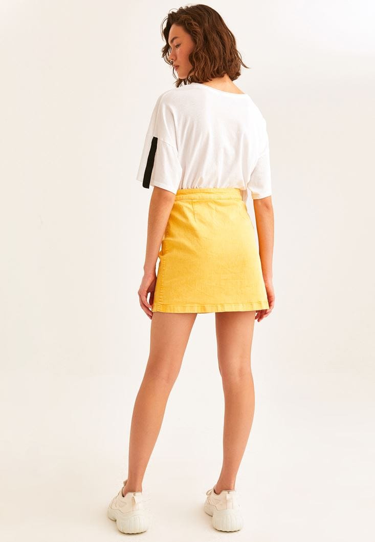 OXXO Womens Bottoms OXXO - Zipper Detail Denim Skirt