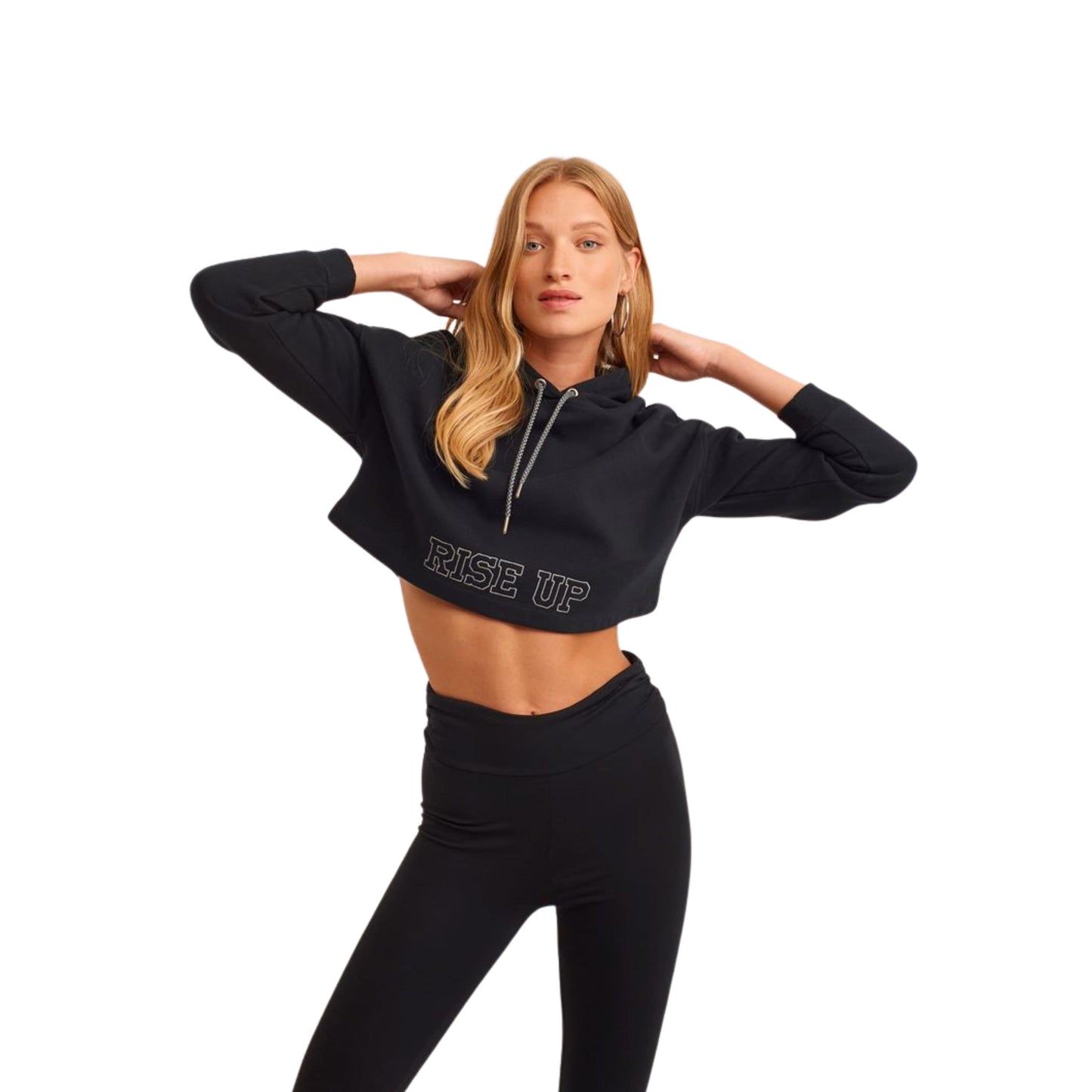 OXXO Womens Tops OXXO - Cotton Crop hoody