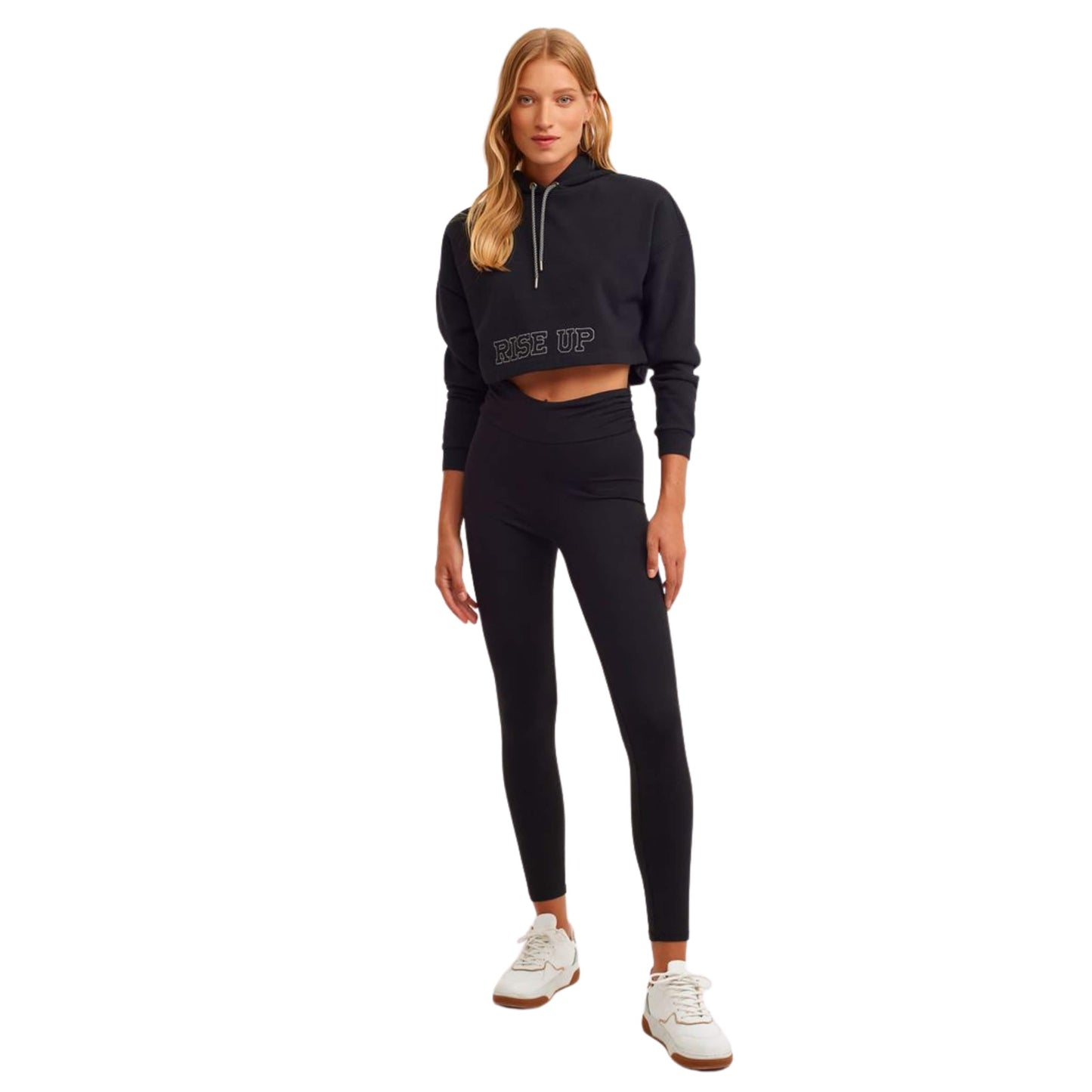 OXXO Womens Tops OXXO - Cotton Crop hoody
