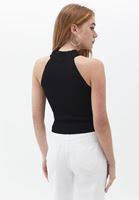 OXXO Womens Tops OXXO - Halter Neck Knitted Top
