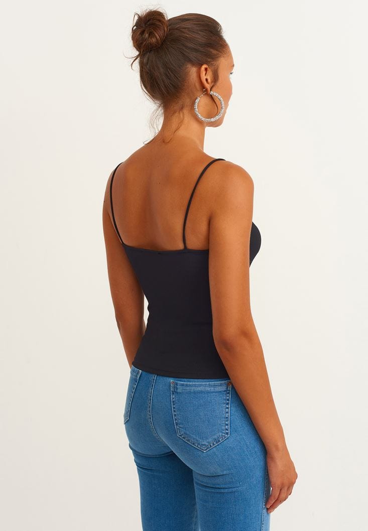 OXXO Womens Tops OXXO - Piping Detailed tank Top
