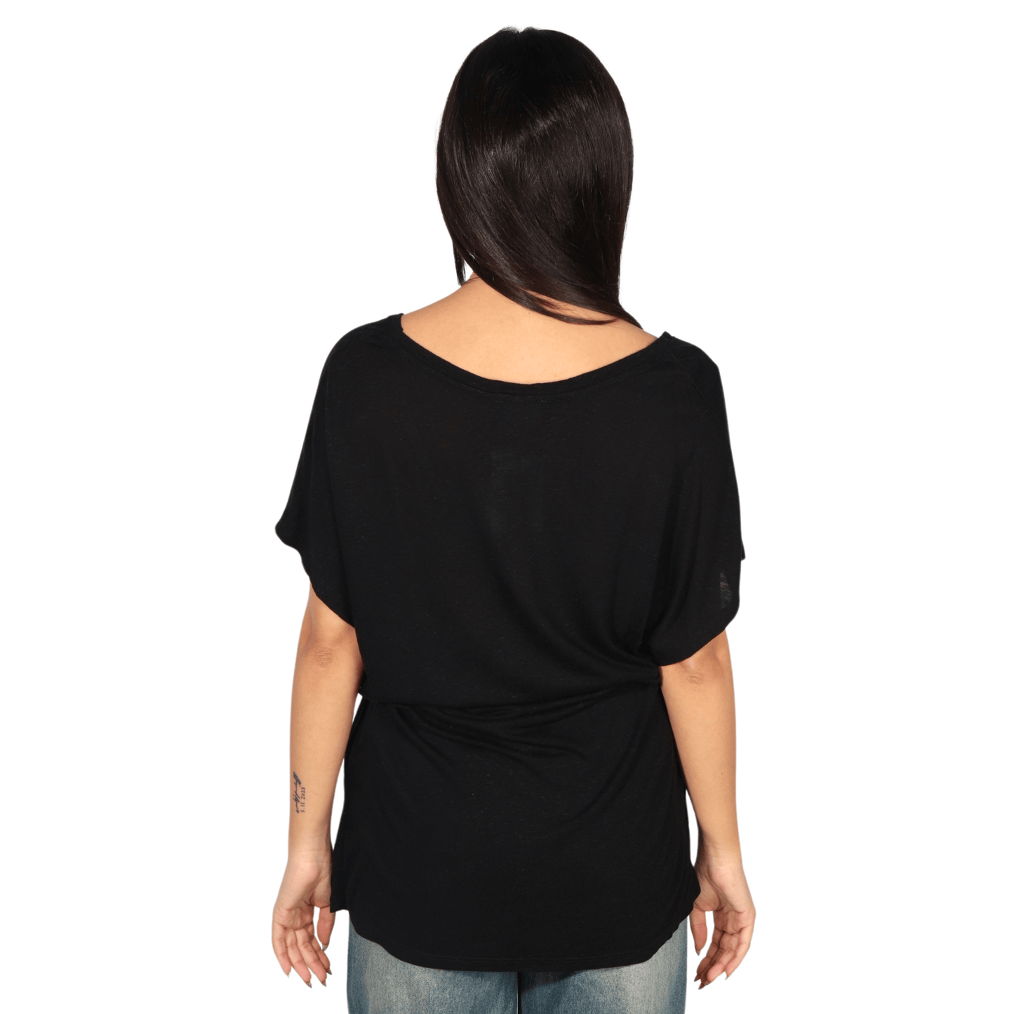 OXXO Womens Tops M / Black OXXO - V Neck Blouse