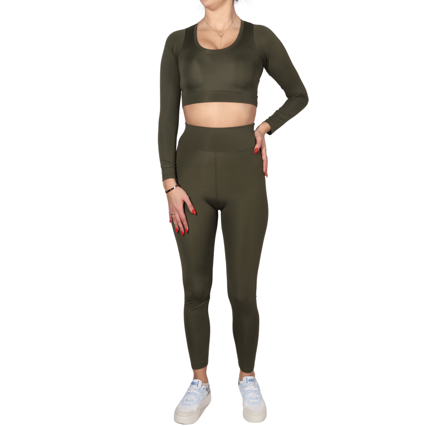OYSHO Womens sports OYSHO - long sleeve top and leggings