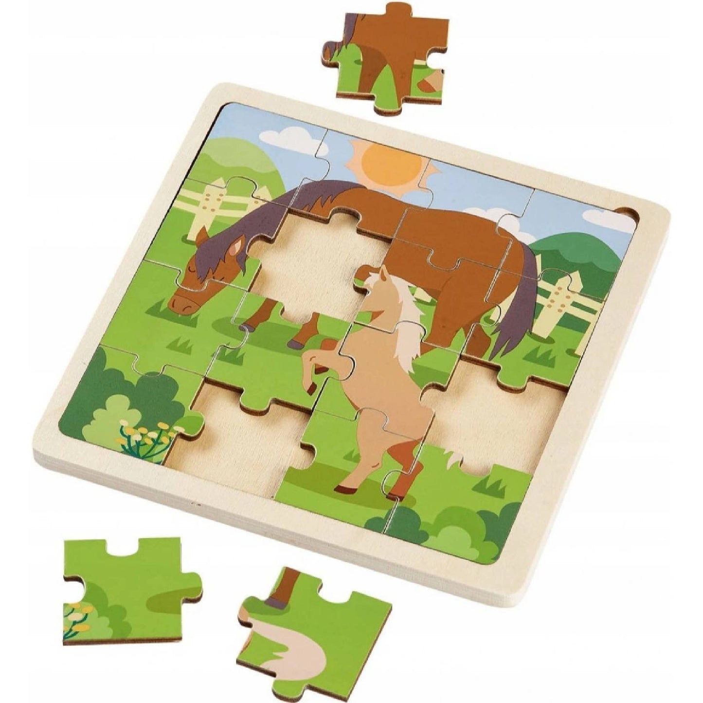 PLAYTIVE Toys PLAYTIVE - Wooden puzzle horse