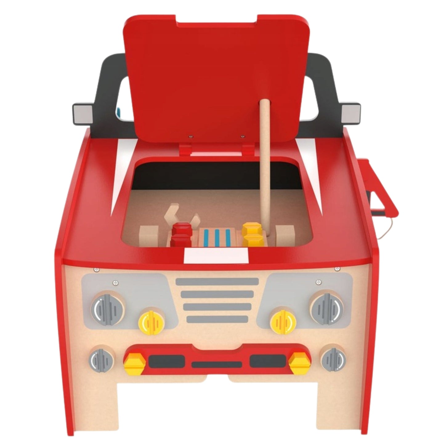 PLAYTIVE Toys Red PLAYTIVE - WOODEN TOY CAR MECHANIC