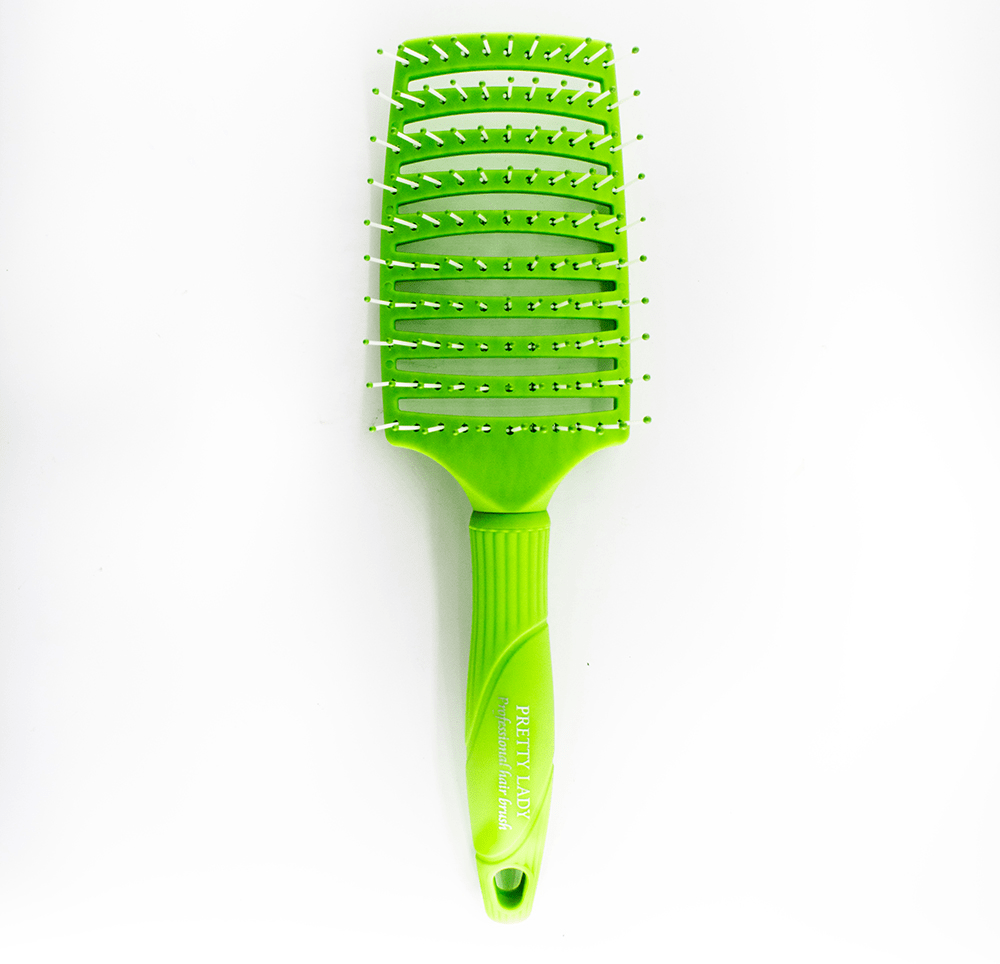 PRETTY LADY Hair Styling Tools Green PRETTY LADY - Curly Hair Brush