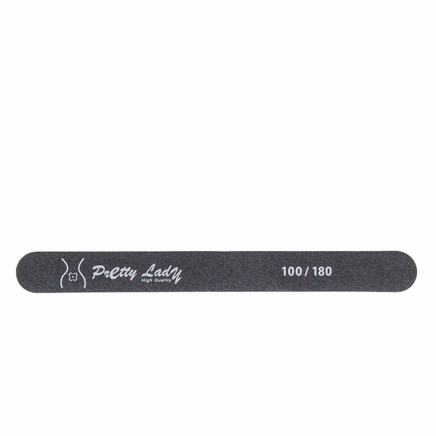 PRETTY LADY Nails PRETTY LADY - STRAIGHT BLACK NAIL FILE 100/180