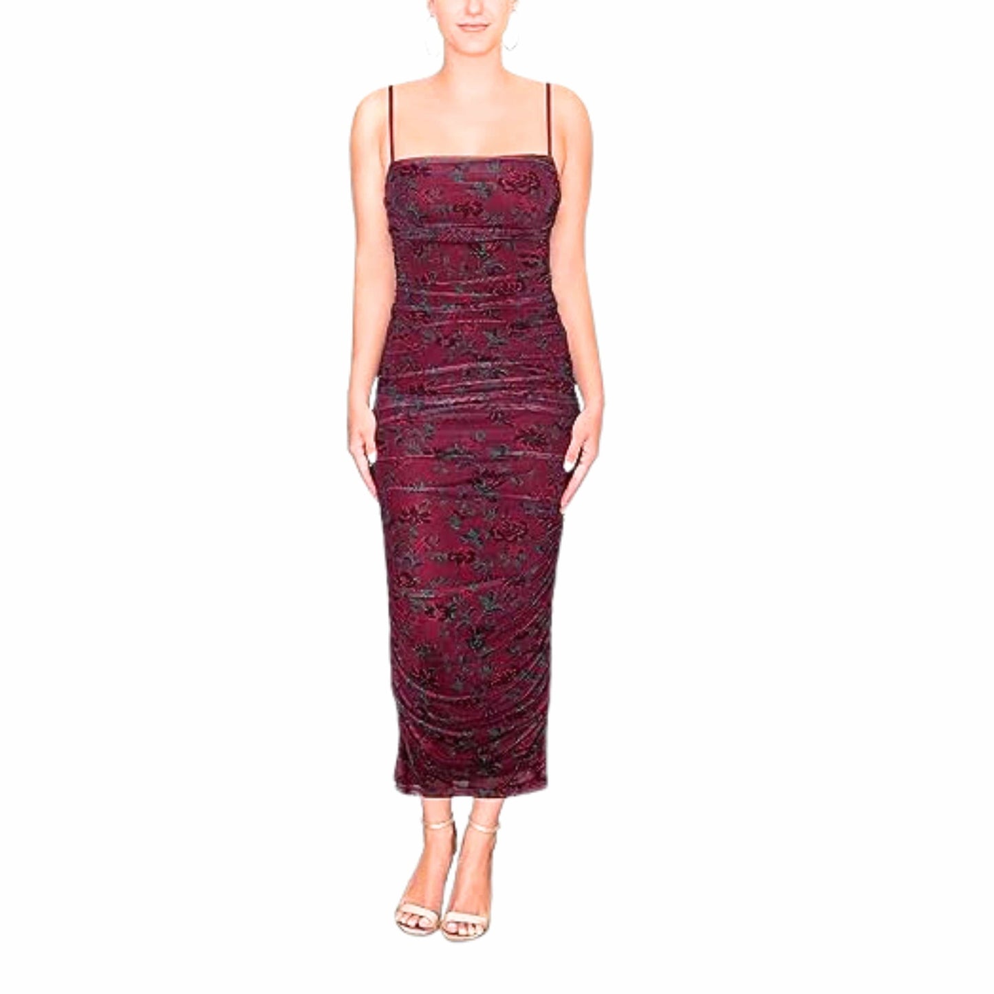 RACHEL ROY Womens Dress XXL / Multi-Color RACHEL ROY - Helena Floral Long Cocktail and Party Dress