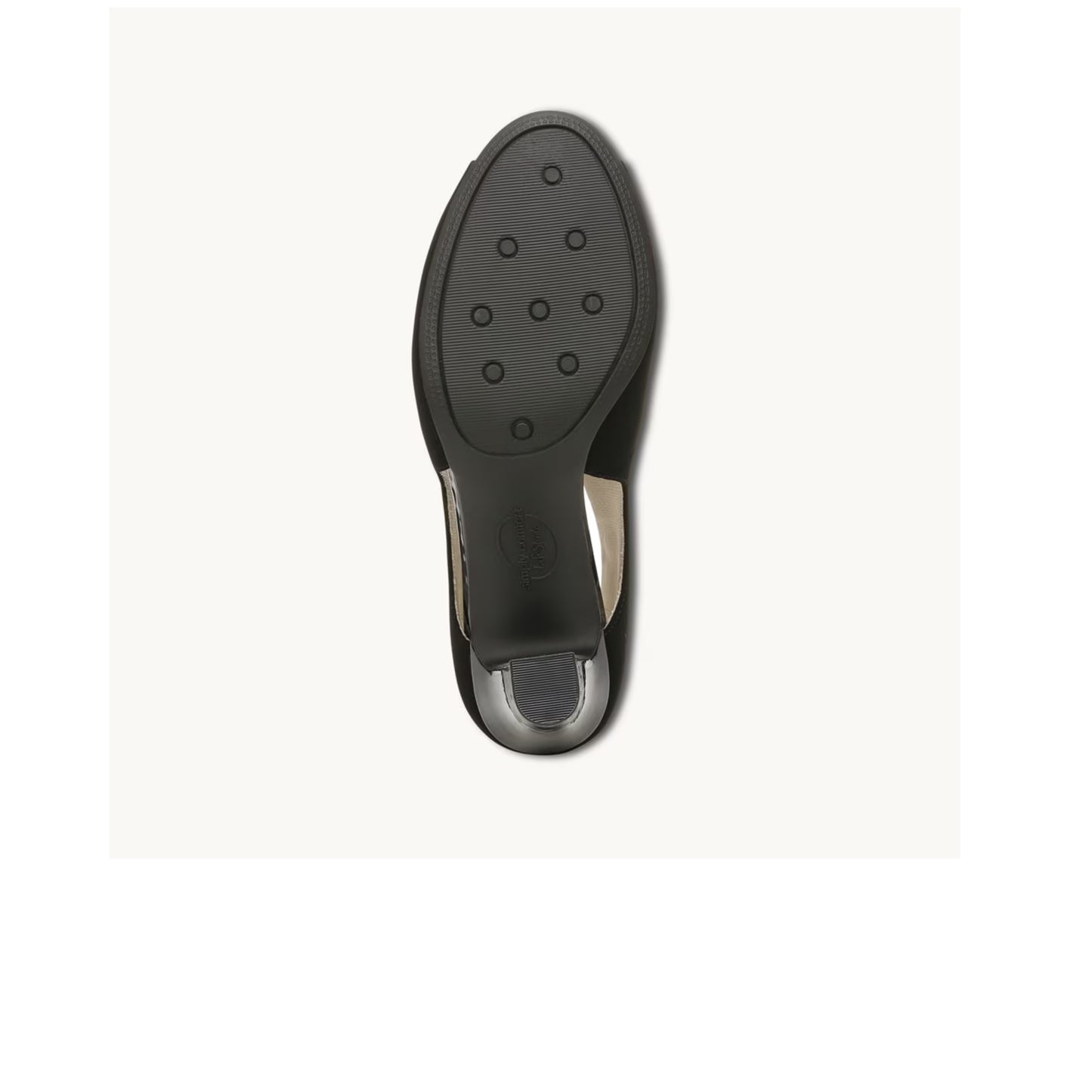 LIFESTRIDE - Faux Leather Round Toe Peep-Toe Heels