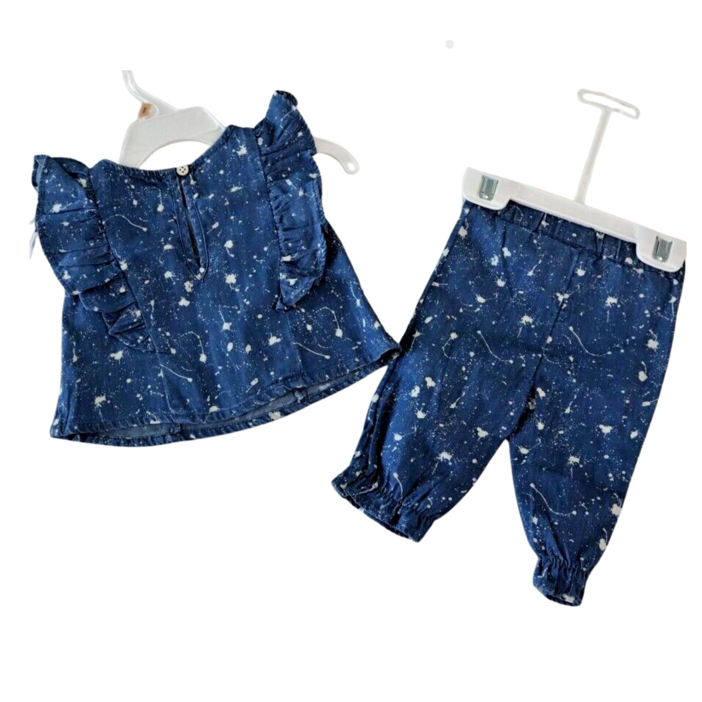 FIRST IMPRESSIONS - Baby - Girls 2-Pc. Splatter-Print Top & Pants Set