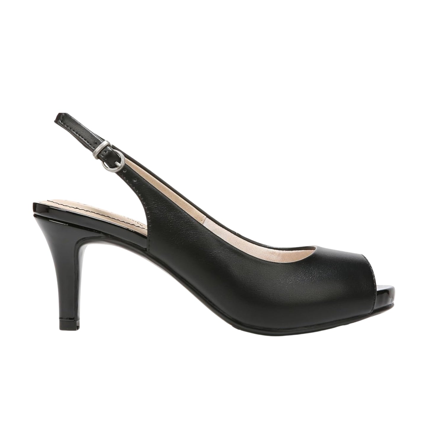LIFESTRIDE - Slingback Peep Toe Pumps Sandals