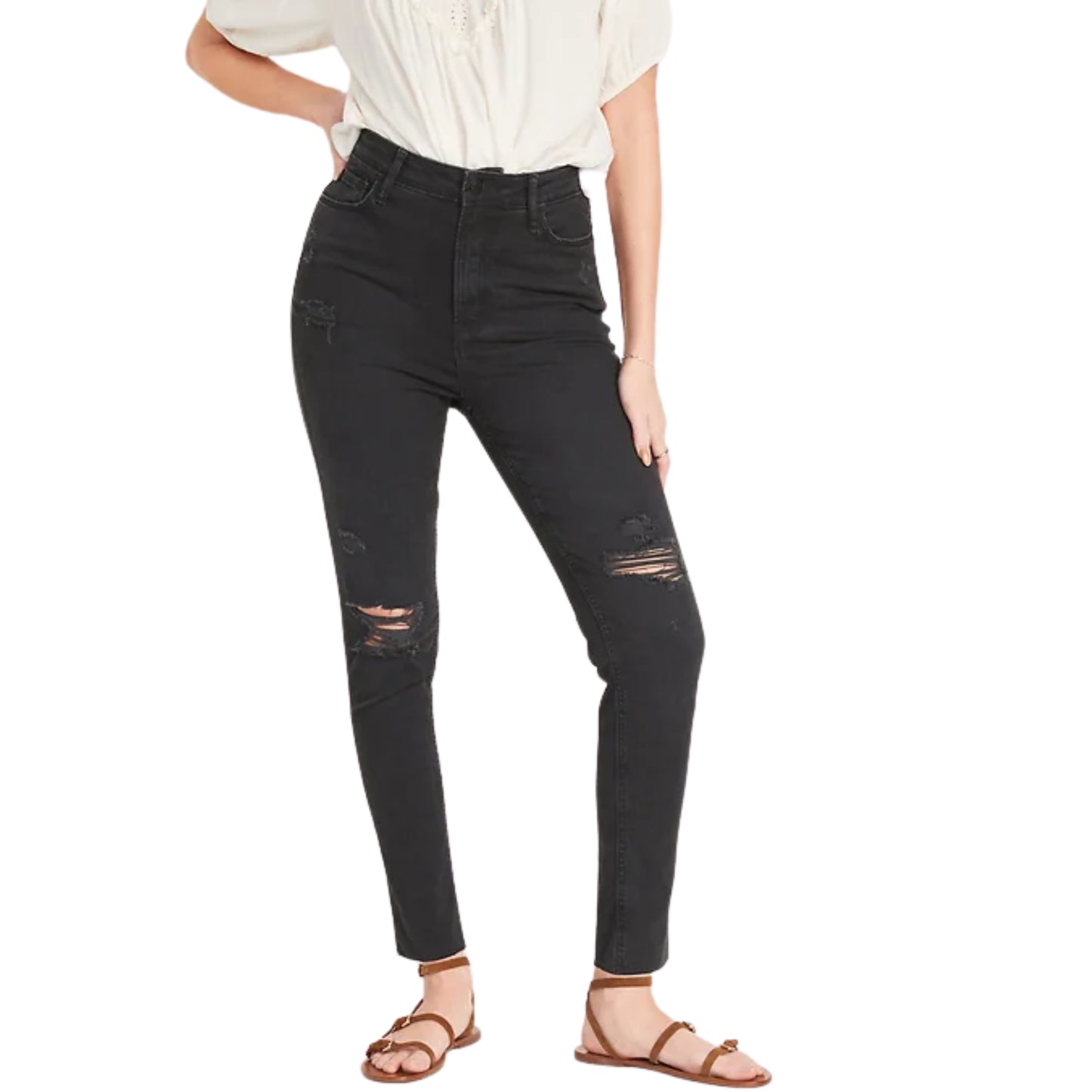 OLD NAVY - High Waisted Rockstar Super-Skinny Jeans