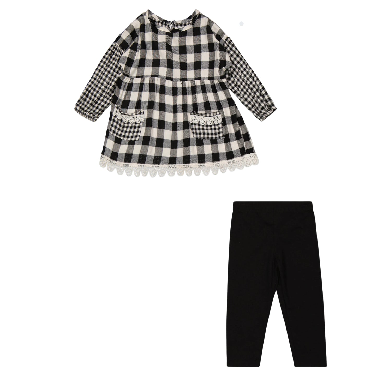 RARE EDITIONS - Baby - Printed Woven Top and Jersey Knit Leggings