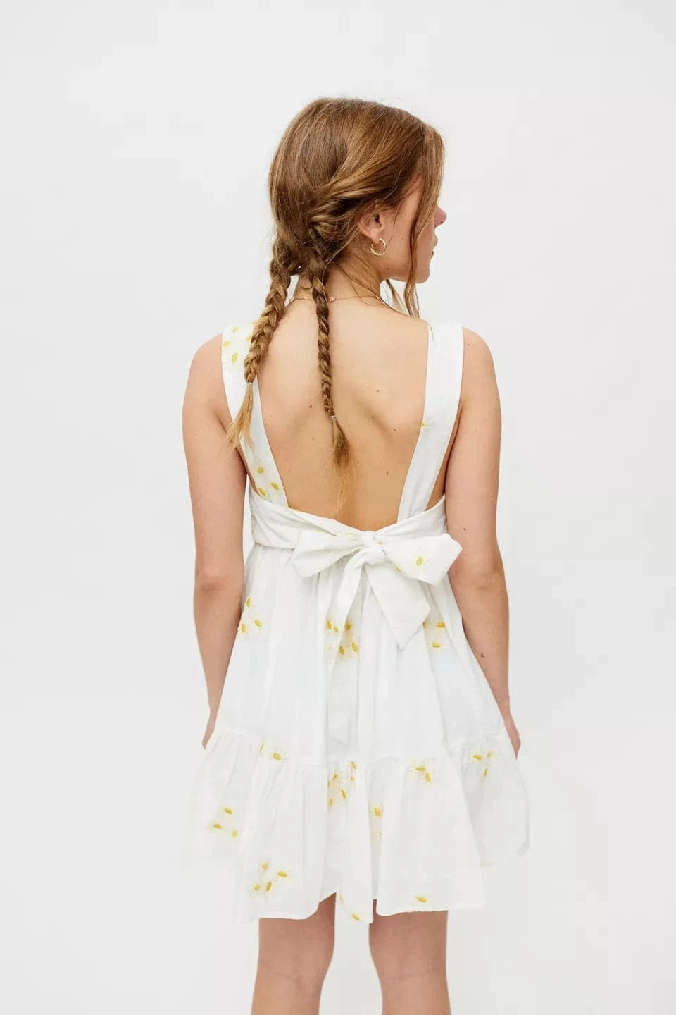RARE EDITIONS Girls Dress L / White RARE EDITIONS - Kids - All Over Flowers Embroidery Sleeveless Sundress