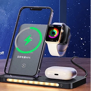 REMAX Electronic Accessories Black REMAX - Wireless Charger Pro 3in1