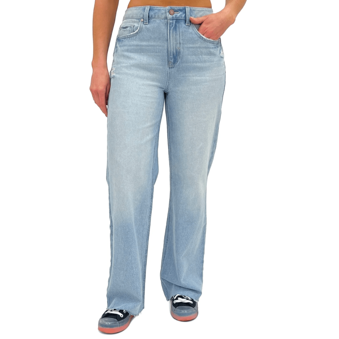 REWASH Womens Bottoms REWASH - Super High Rise Wide-Leg Jeans
