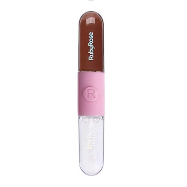 RUBY ROSE Makeup D10 RUBY ROSE - Duo Gloss+Batom Liquid