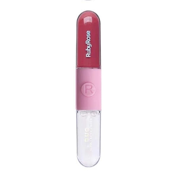 RUBY ROSE Makeup D11 RUBY ROSE - Duo Gloss+Batom Liquid