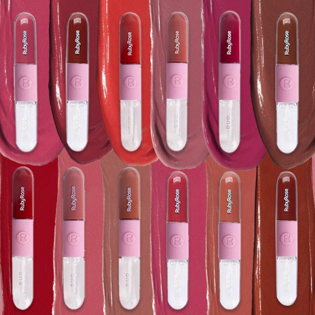 RUBY ROSE Makeup RUBY ROSE - Duo Gloss+Batom Liquid