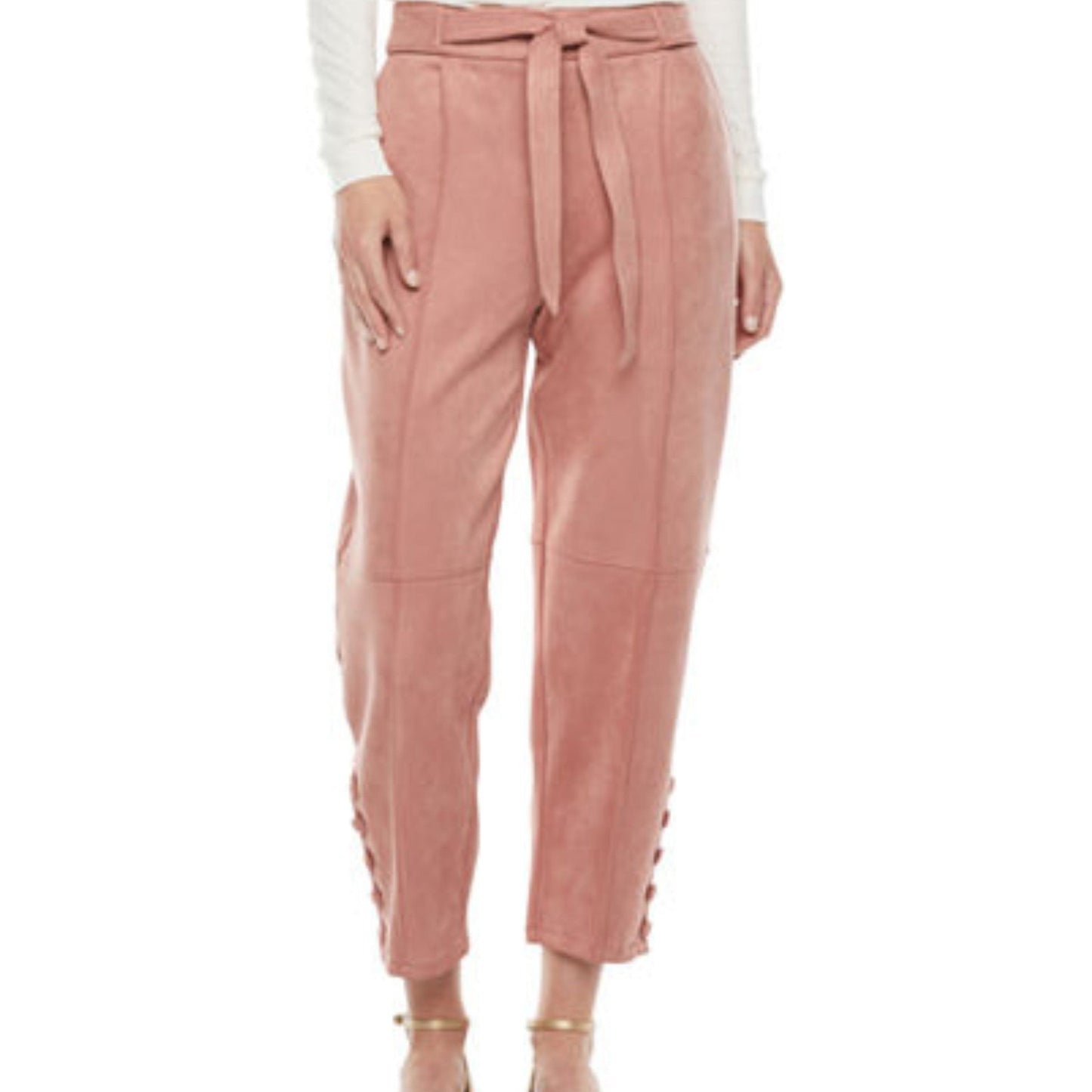 RYEGRASS Womens Bottoms M / Pink RYEGRASS - Regular Fit Ankle Pant