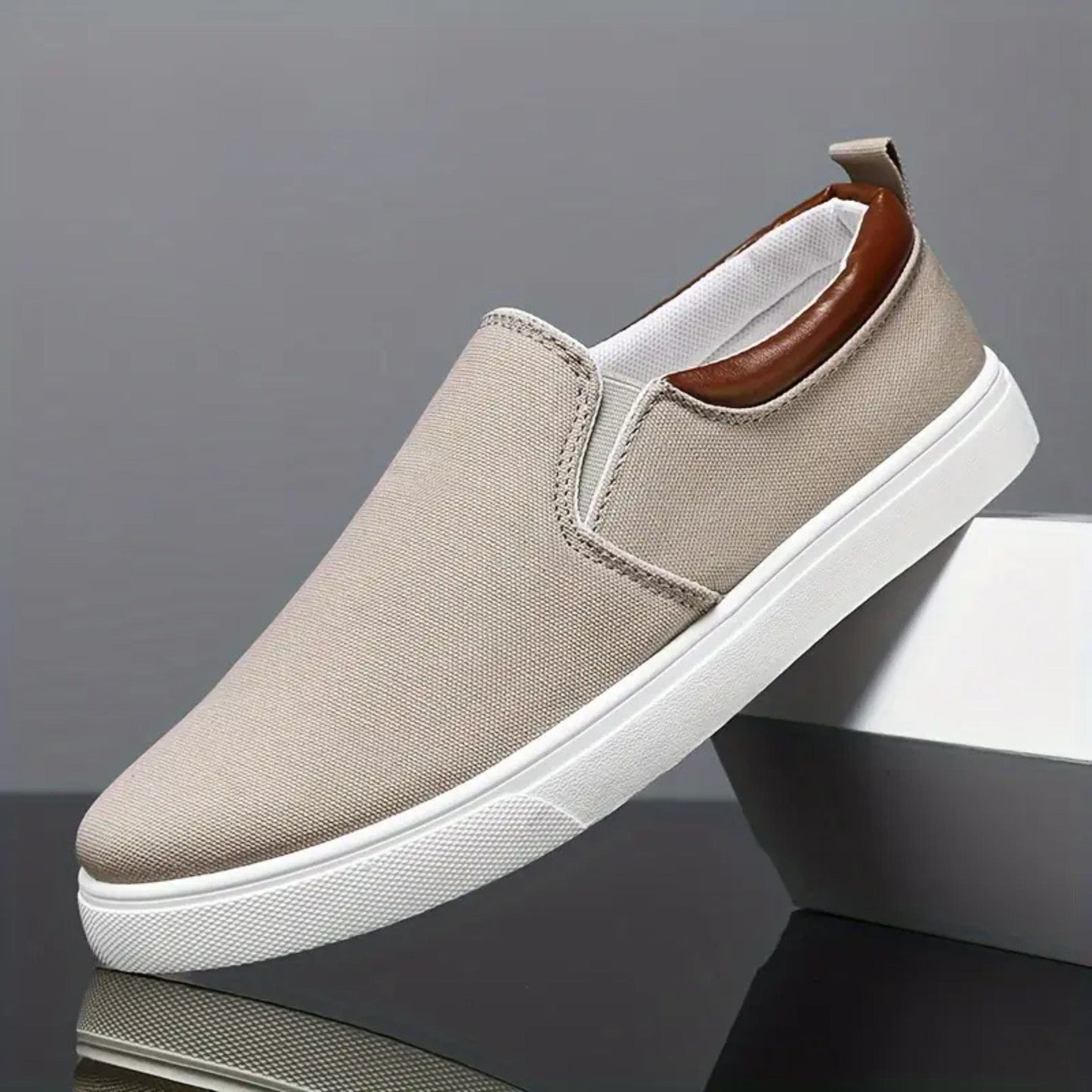 SHEIN Shein Mens Shoes 45 / Beige SHEIN - Plain loafers