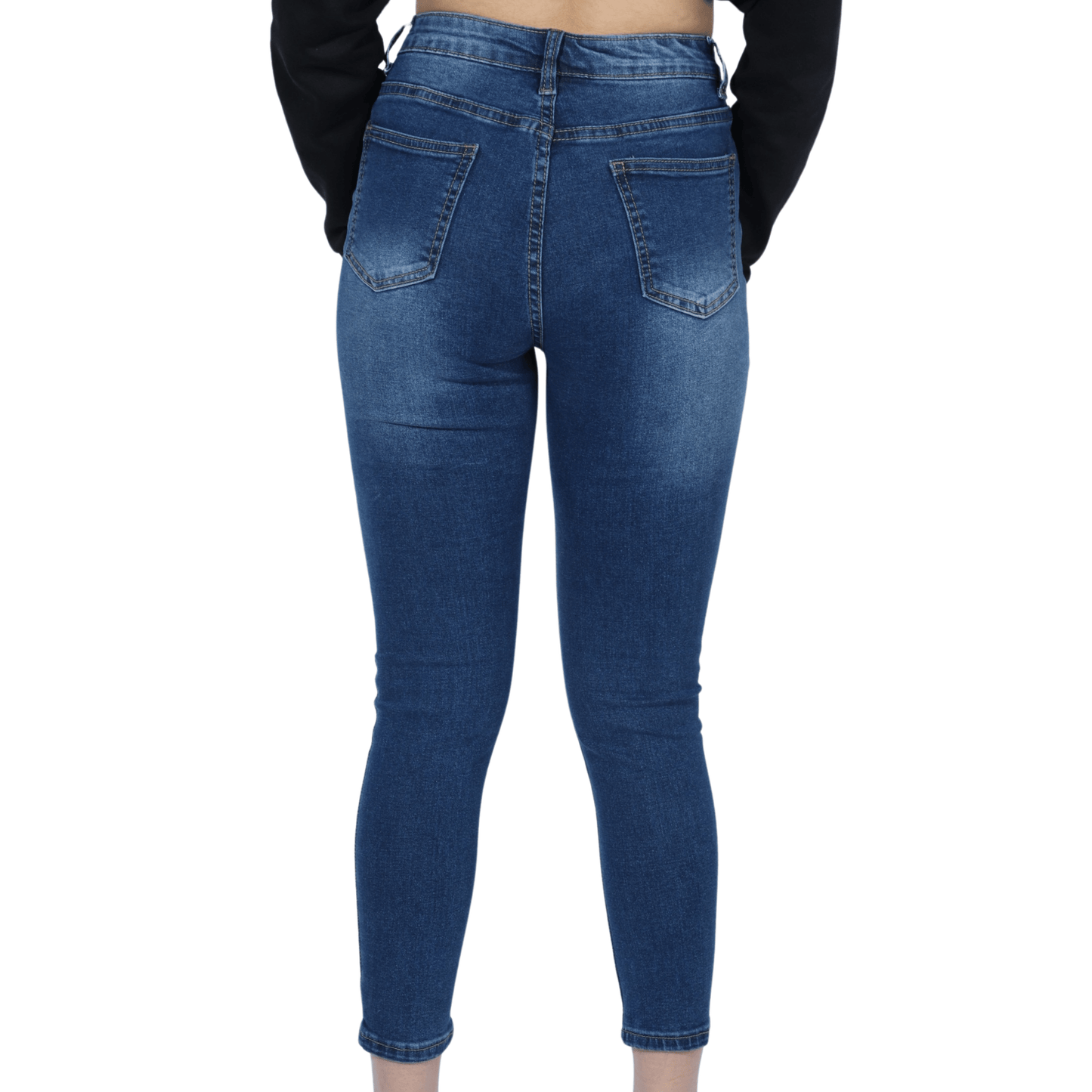 SHEIN Shein Womens Bottoms Petite S / Blue SHEIN - Button Down Jeans