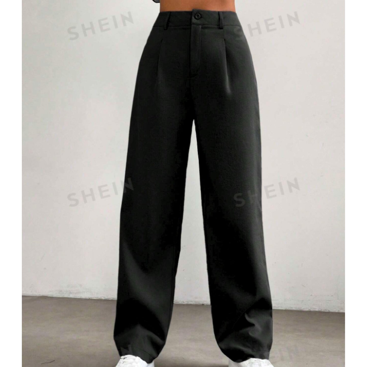 SHEIN Shein Womens Bottoms XS / Black / 34 SHEIN - High-Waist Long Pants
