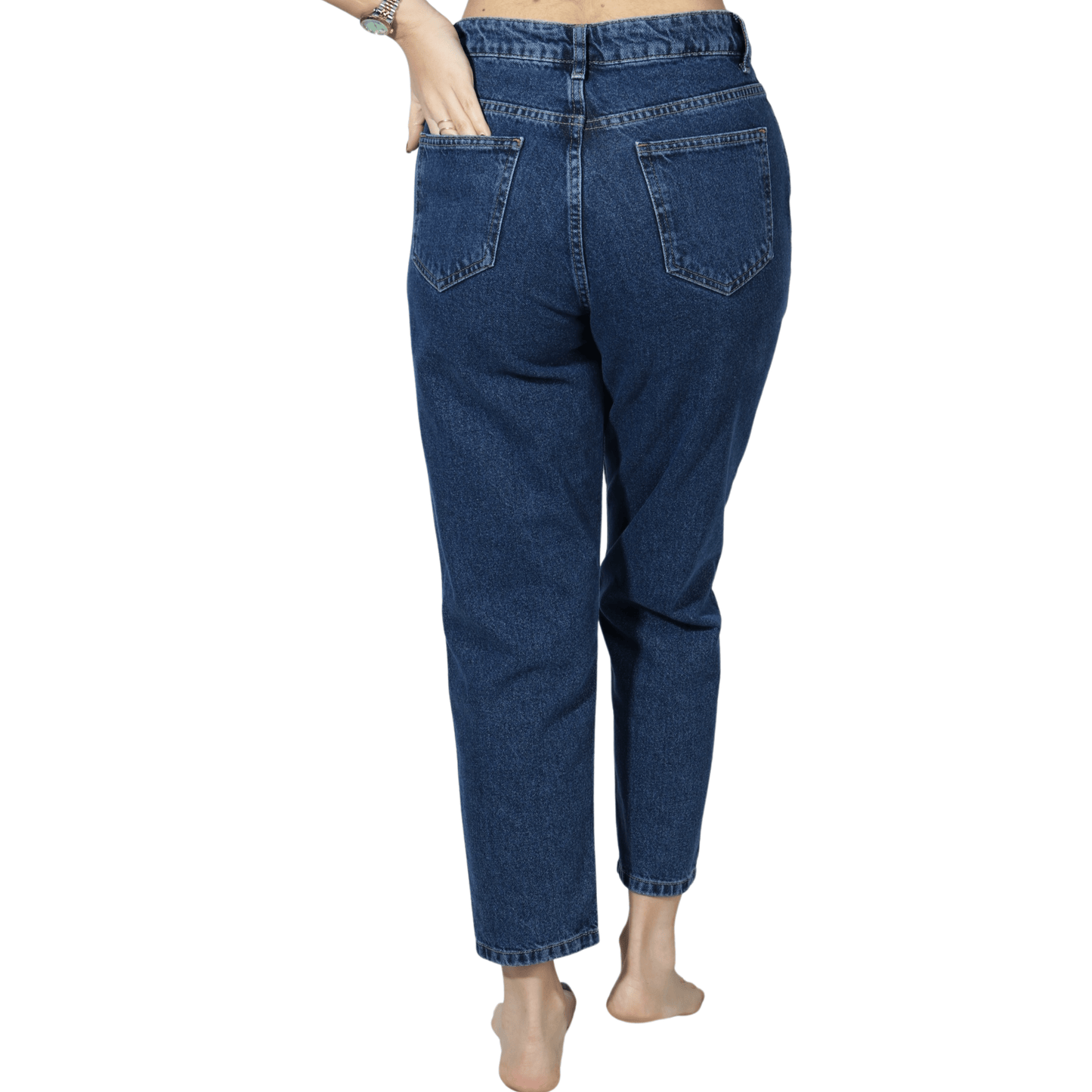 SHEIN Shein Womens Bottoms M / Blue / 38 SHEIN - Solid cotton skinny denim