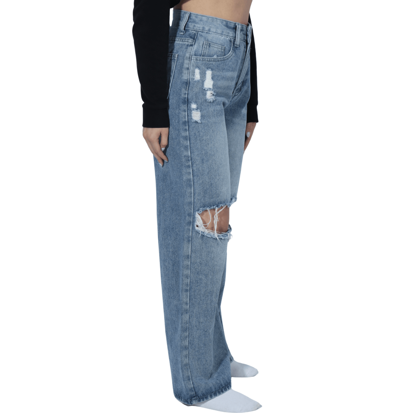 SHEIN Shein Womens Bottoms XS / Blue / 25 SHEIN - Straight Leg Jeans