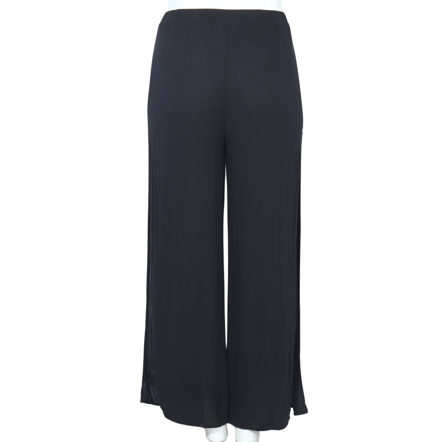 SHEIN Shein Womens Bottoms L / Black / 40 SHEIN - Wide leg faux drawstring pants