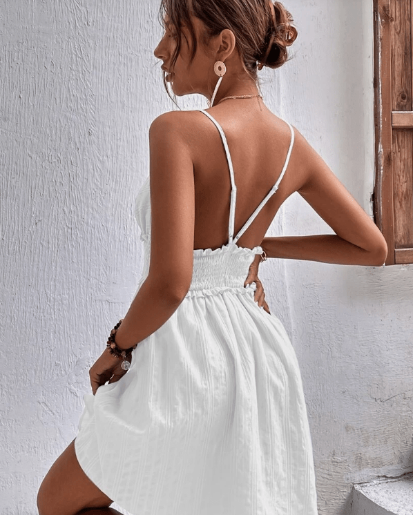 SHEIN Shein Womens Dress M / White SHEIN - Beach Holiday Look for Women