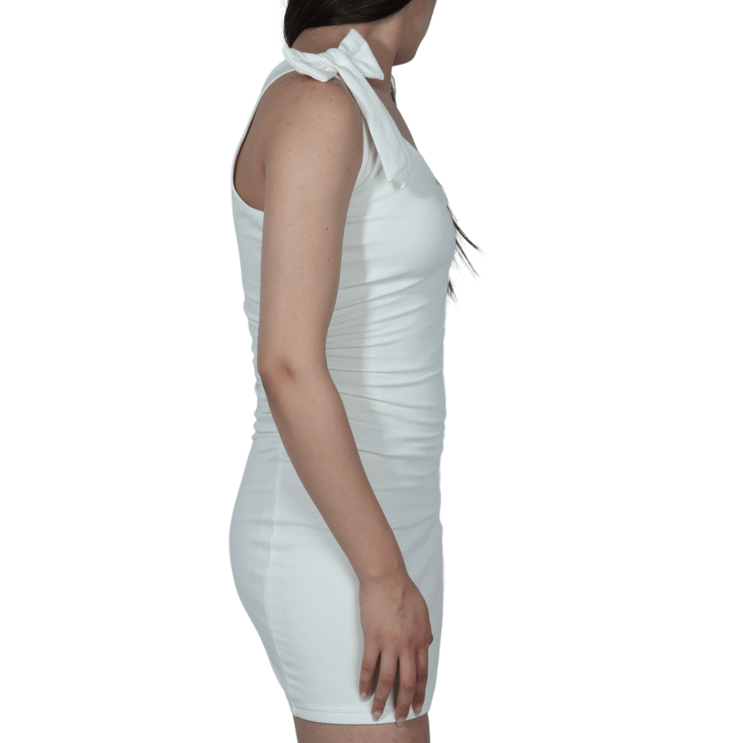SHEIN Shein Womens Dress XS / White SHEIN - Rushed Design Dree